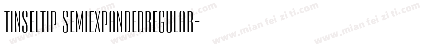 Tinseltip SemiexpandedRegular字体转换